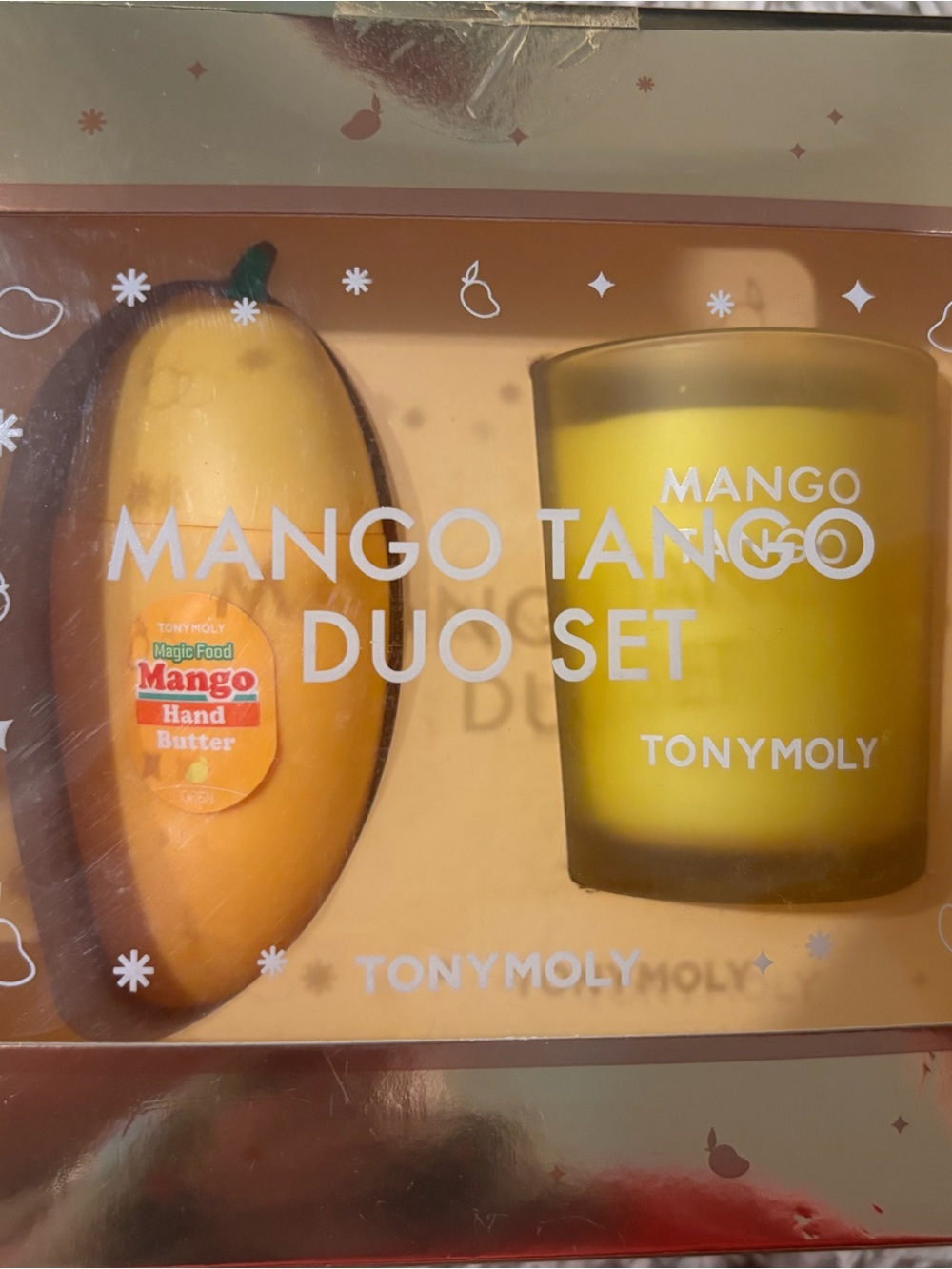 TONYMOLY Mango Tango Duo Set - mango shaped hand cream and candle